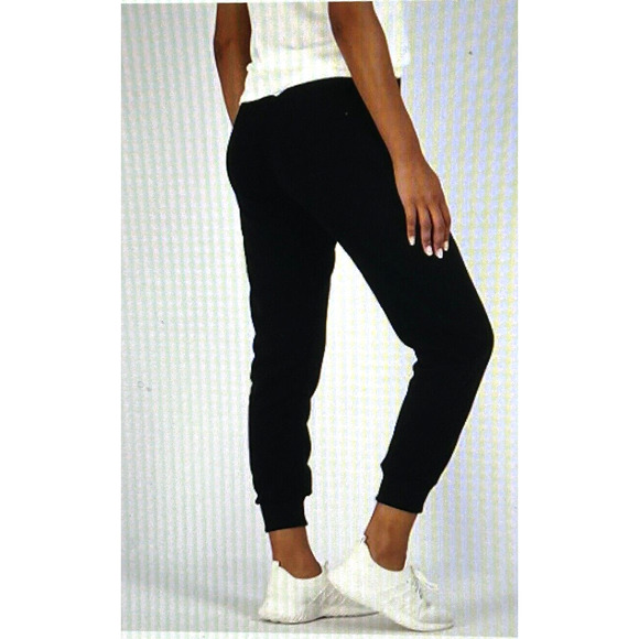 NWT Women's Shosho Black And White Skull Fleece Jogger Lounge Pants in 2X 22 24 - Picture 8 of 9